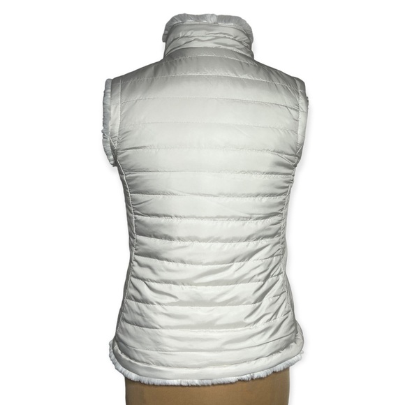 nicole miller original off white ivory reversible puffer vest size S - Picture 8 of 15
